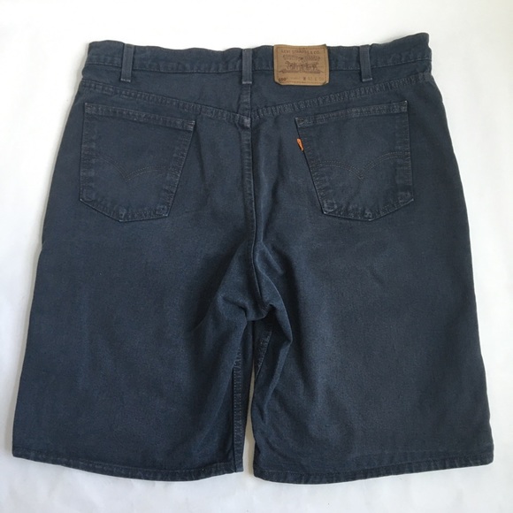 Vintage Levi’s 550 Orange Tab Relaxed Fit Jean Shorts 42 - Picture 3 of 17